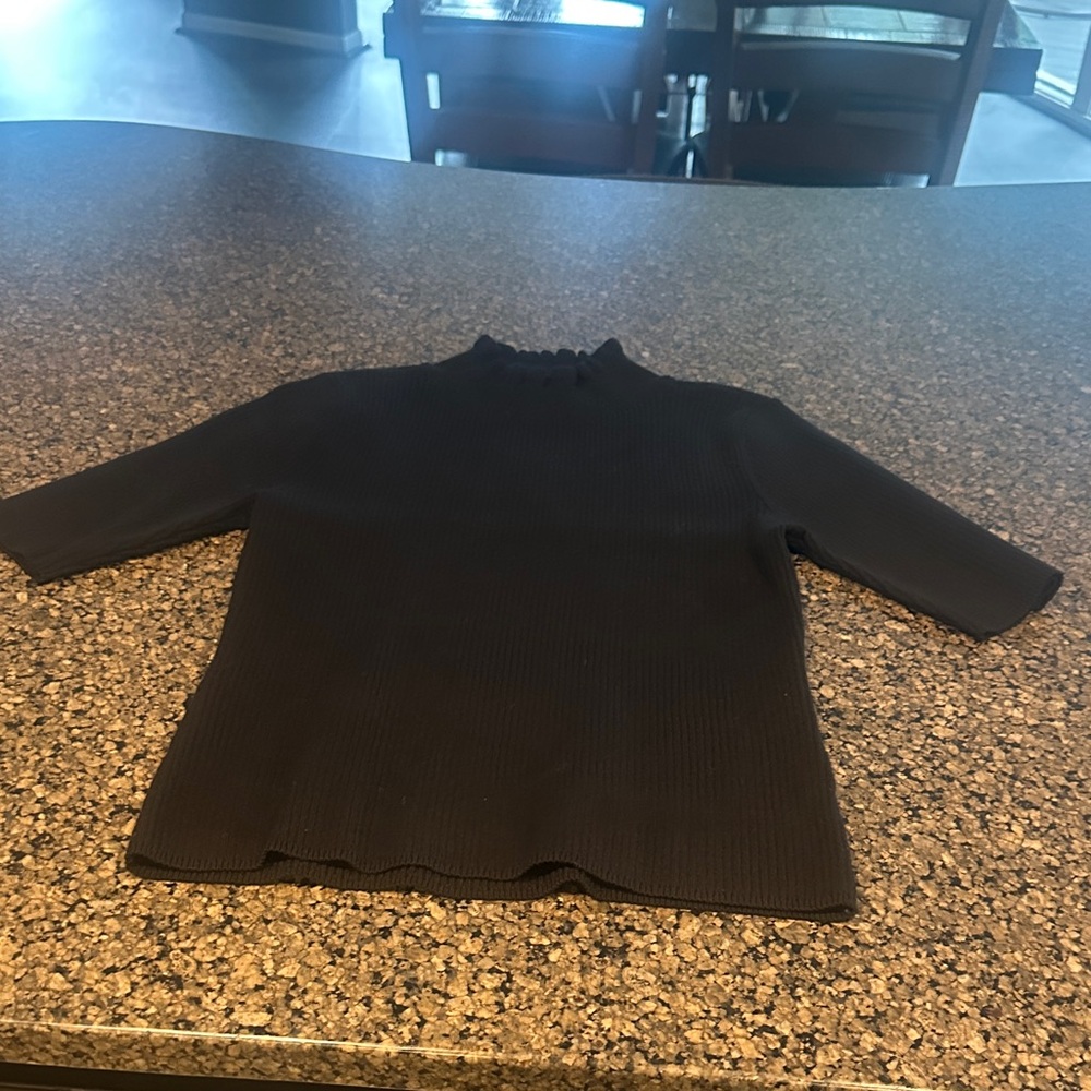 Lilla P Black Turtleneck Sweater